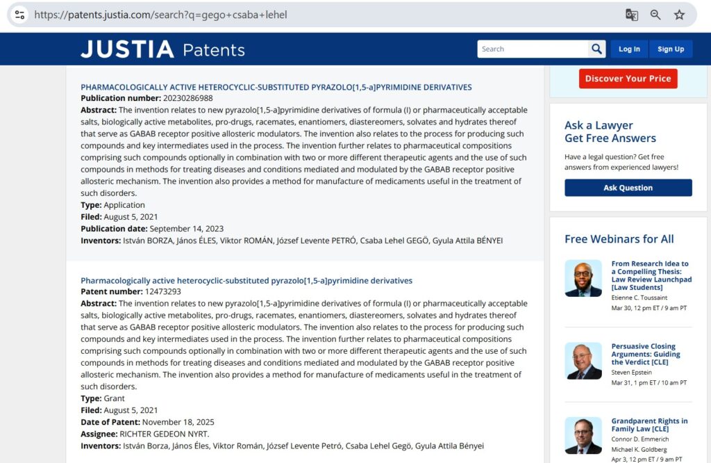 Zwei Patente: https://patents.justia.com/