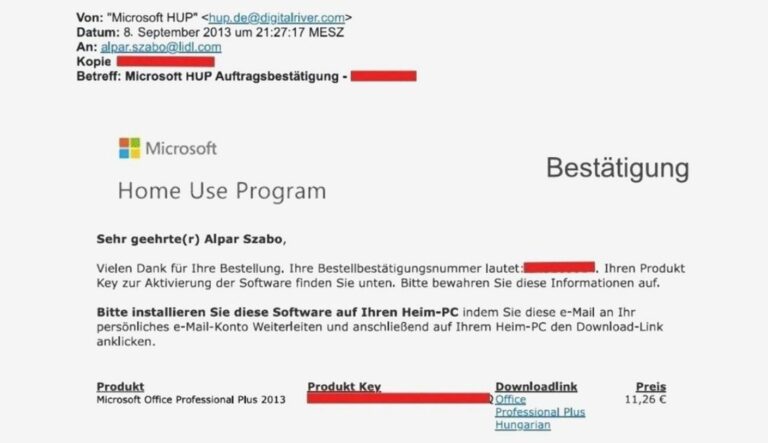 Microsoft Office Vertrag