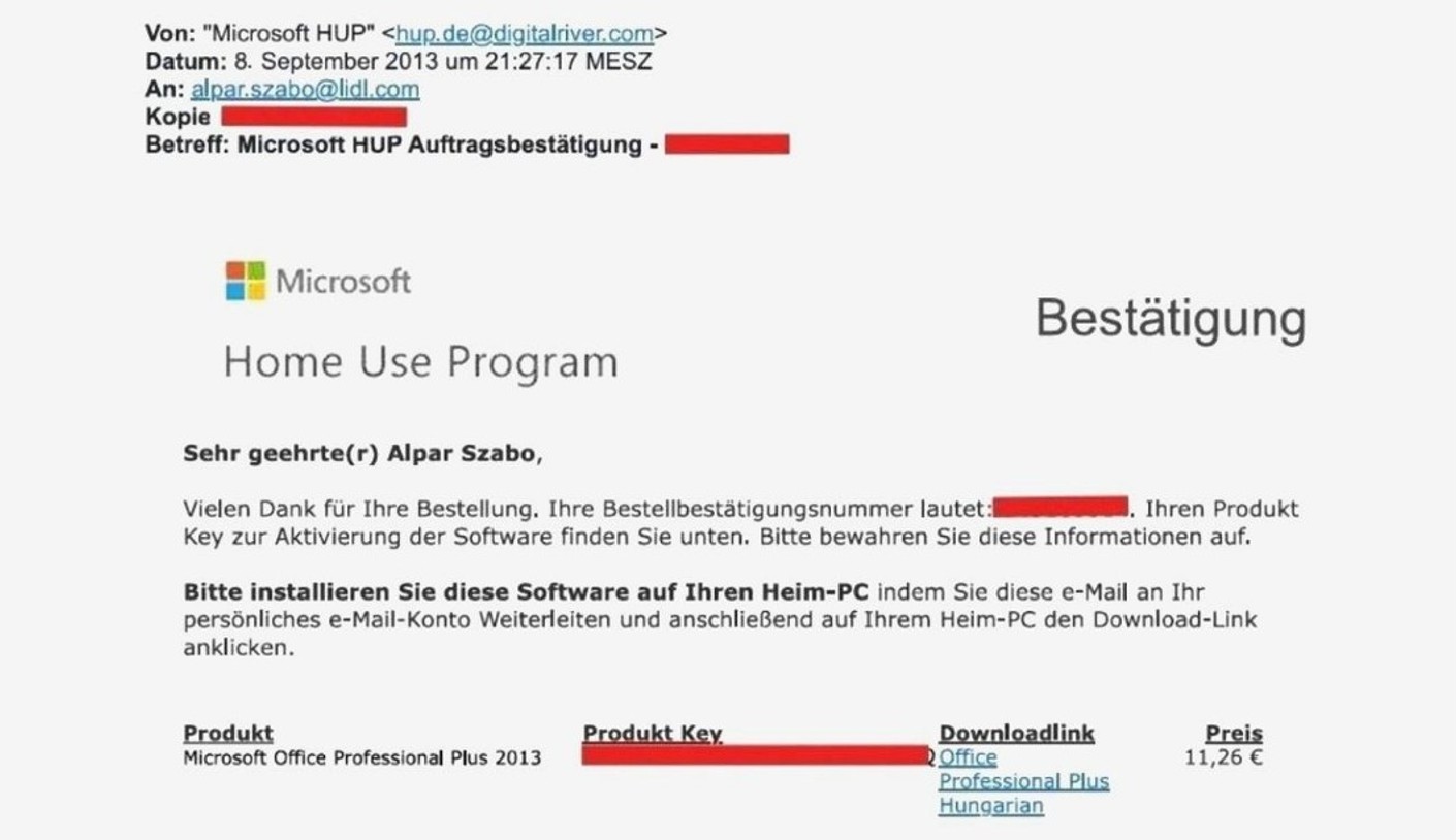 Microsoft Office Vertrag
